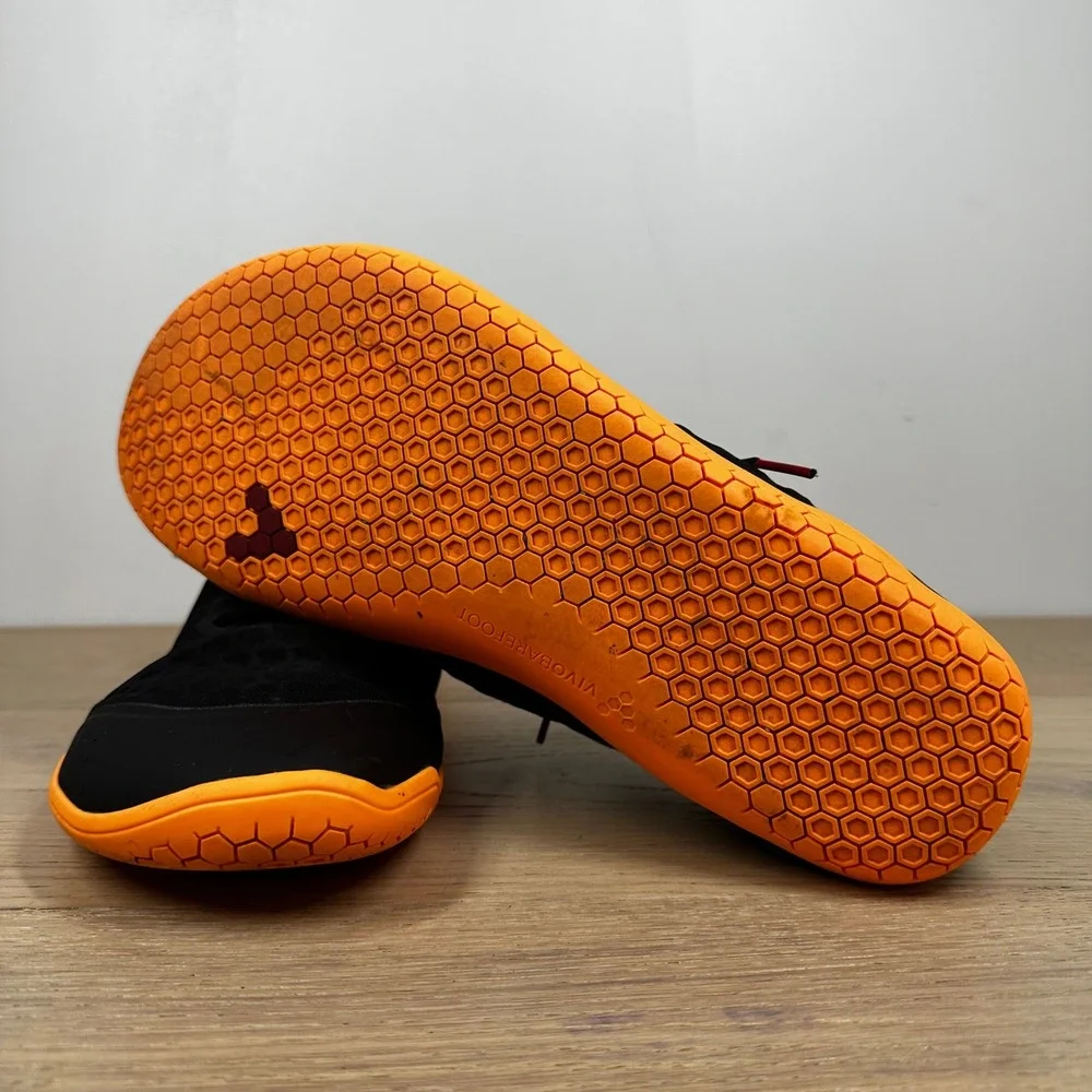 Vivobarefoot Primus Lite III Sneakers Men 12.5 Black Orange Barefoot Training